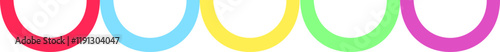 Curved lines birthday party decorations are colorful