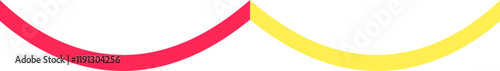 Curved lines birthday party decorations are colorful
