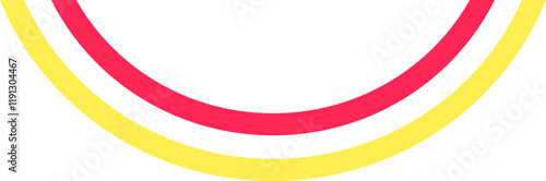 Curved lines birthday party decorations are colorful