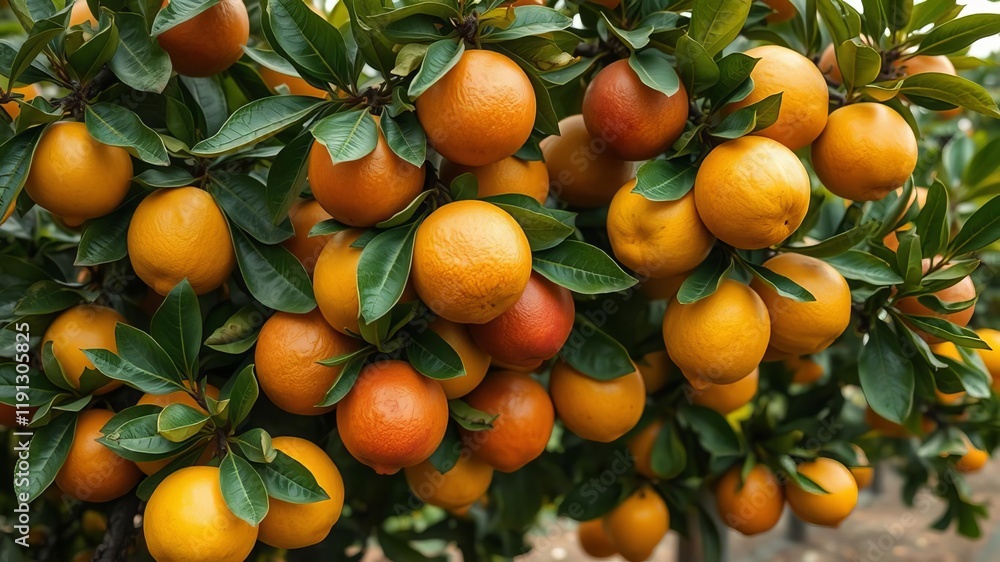 Fresh organic lemons hanging from tree branches in a sunny orchard, ready for harvesting and picking, ripe, lemons, tree Fresh organic lemons hanging from tree branches in a sunny orchard, ready for harvesting and picking, ripe, lemons, tree