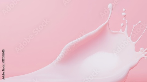 Creating a vibrant splash of pink cosmetic cream against a soft pink background, perfect for enhancing beauty, skincare, and makeup projects with a touch of elegance and luxury