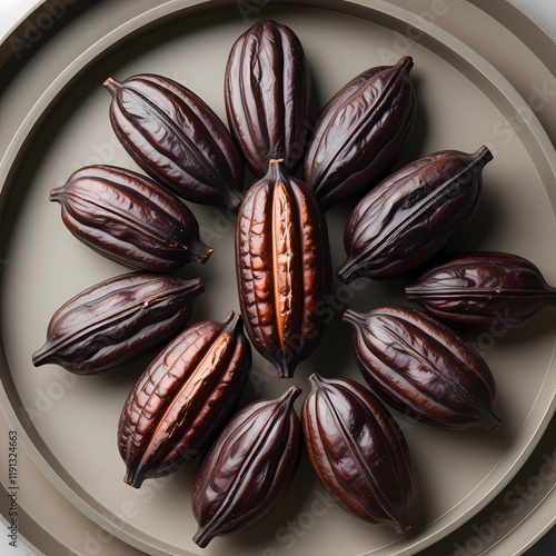 Wallpaper Mural cocoa beans background Torontodigital.ca