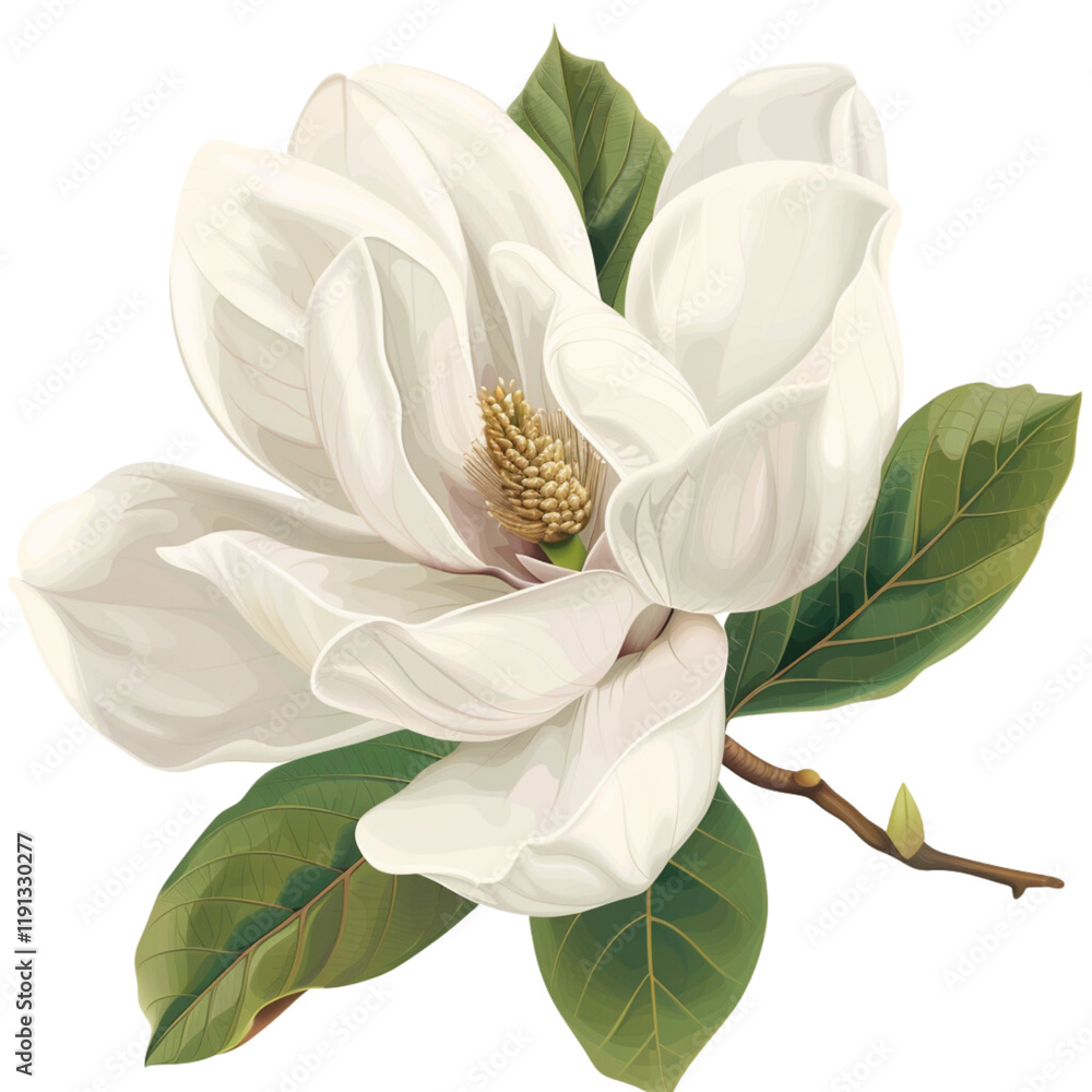 Obraz premium Beautiful Flower Clipart Vector Illustration - Floral Design for Graphics