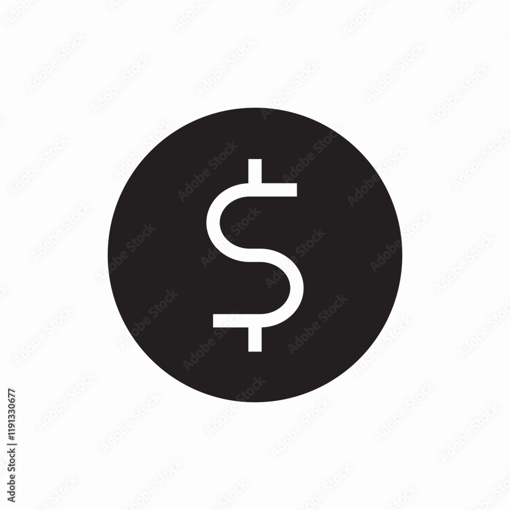 Dollar money payment icon vector sign Dollar money payment icon vector sign