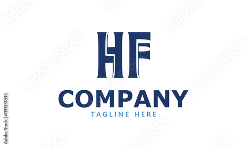 HF H hf initial logo | initial based abstract modern minimal creative logo, vector template image. luxury logotype logo, real estate homie logo. typography logo. initials logo photo