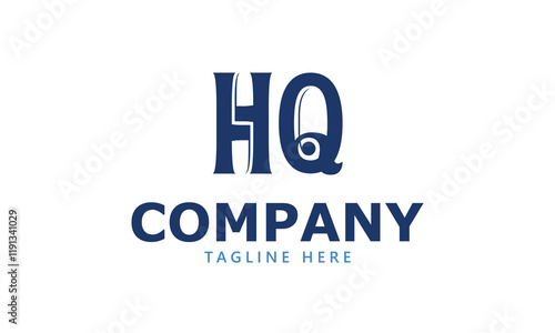 HQ H hq initial logo | initial based abstract modern minimal creative logo, vector template image. luxury logotype logo, real estate homie logo. typography logo. initials logo