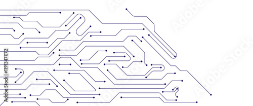 Abstract digital technology futuristic internet network speed connection white and blue background. Technology background with crossed lines and dots.