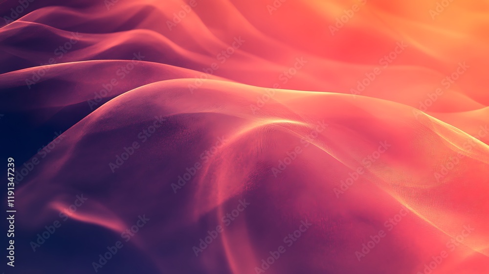 Obraz premium Abstract Draped Fabric Warm Hues Soft Texture