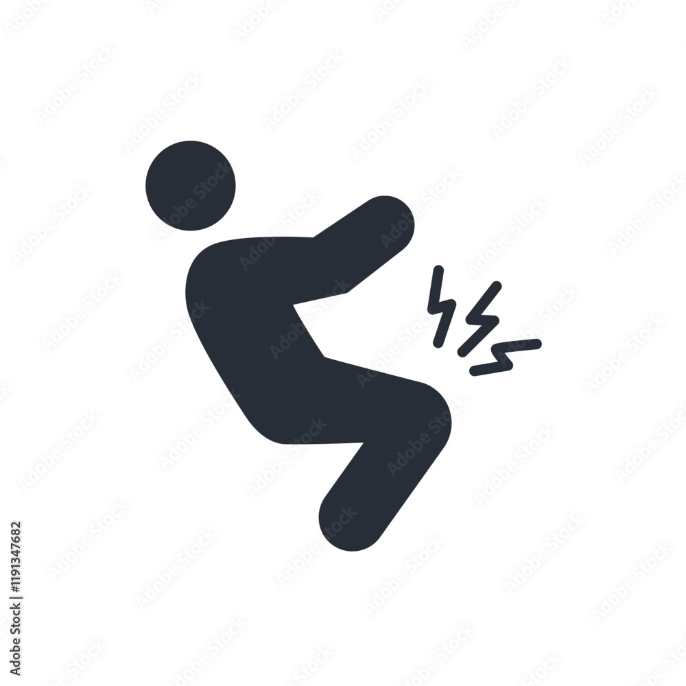 Pain icon. vector.Editable stroke.linear style sign for use web design,logo.Symbol illustration. Pain icon. vector.Editable stroke.linear style sign for use web design,logo.Symbol illustration.