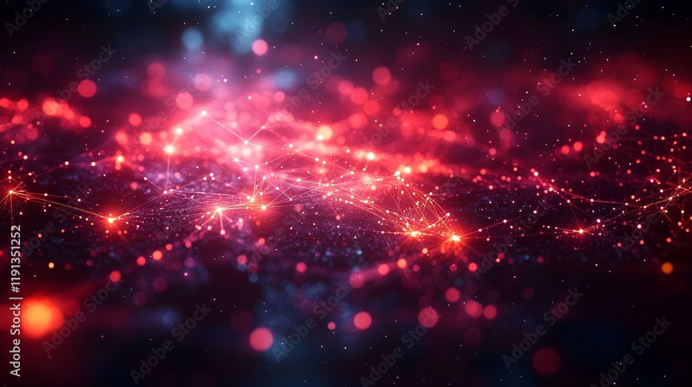 Fototapeta premium Digital Connectivity Network Illustration - Generative AI