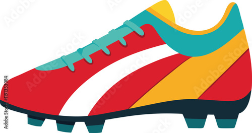 footballer boot vector