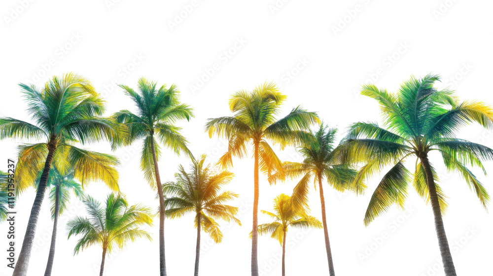 Obraz premium Palm tree transparent background