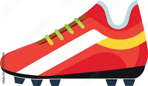footballer boot vector