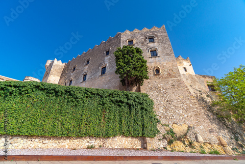 Montserrat castle in the beautiful village of Altafulla in the Golden Coast in the Tarragona province. Spain. photo