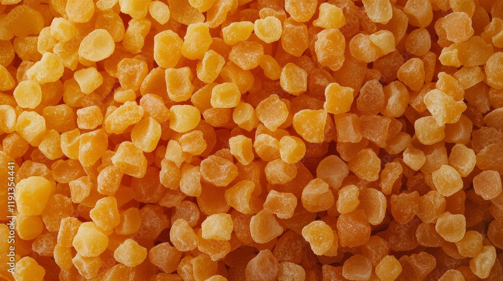 Close-Up of Sweet Candied Ginger Pieces Close-Up of Sweet Candied Ginger Pieces