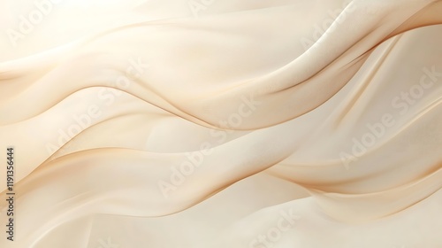 Wallpaper Mural Abstract Beige Fabric Waves Flowing Gracefully Torontodigital.ca