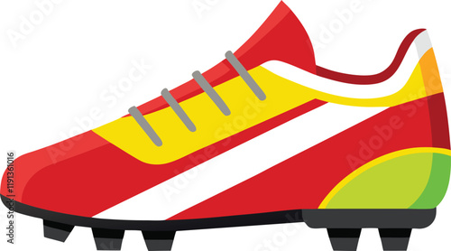 footballer boot vector