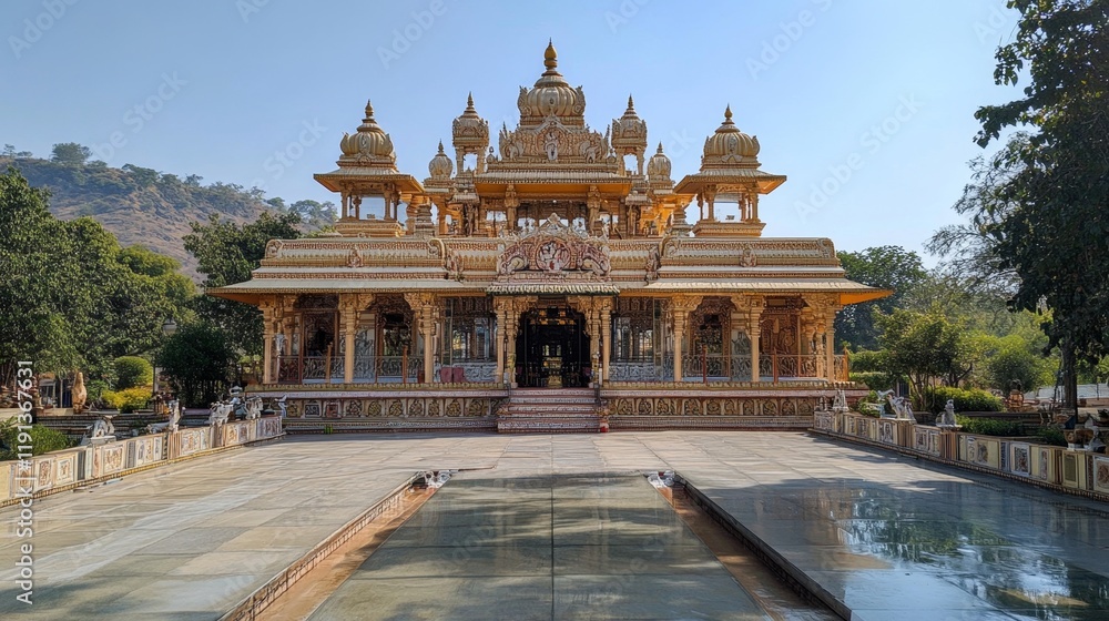 Fototapeta premium Golden Temple Architecture in India