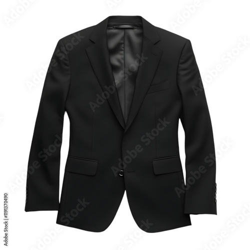Elegant Black Mens Suit Jacket Professional Formal Wear Fashion Style man dark wool silk groom event