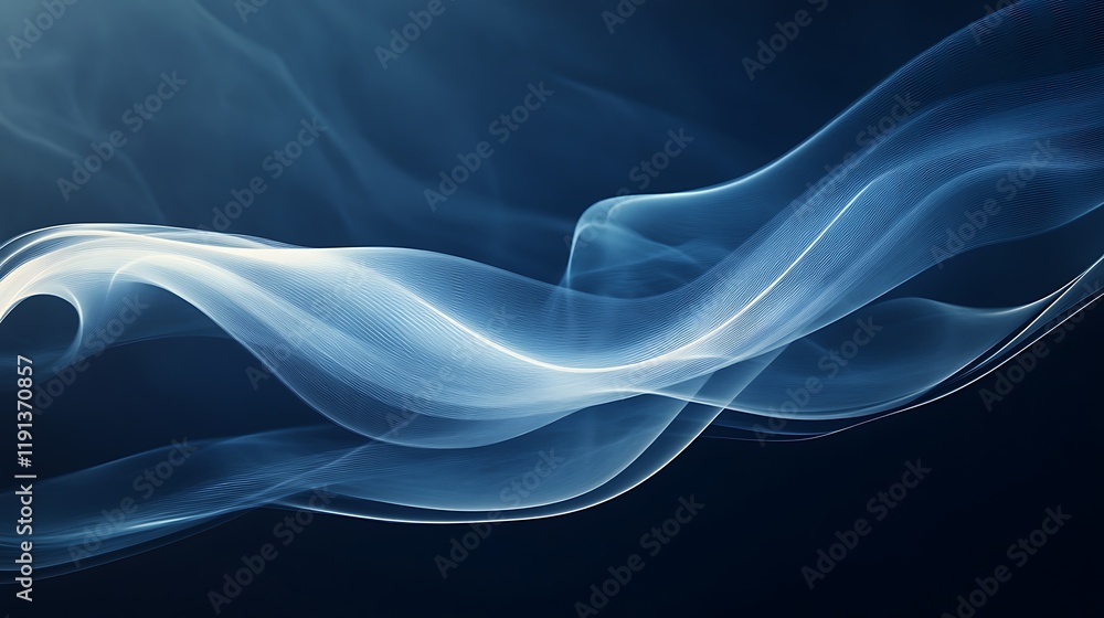Abstract Blue Wave Light Design Background Abstract Blue Wave Light Design Background