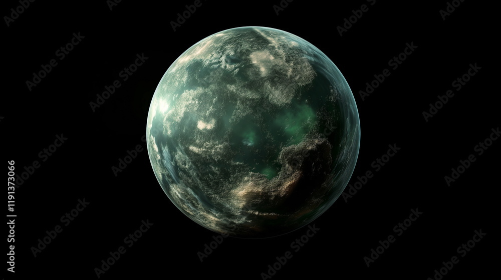 Obraz premium The planet which is reflected by the light of two _005