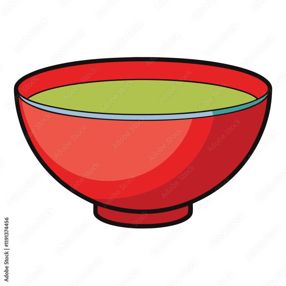 red bowl on white background red bowl on white background