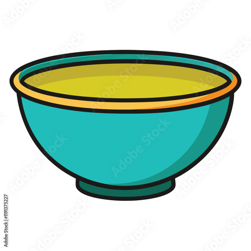 illustration of a bowl with a background