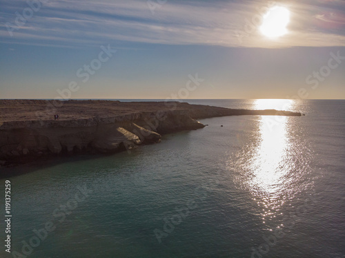 Beautiful beach in Hengam Island, in Persian Gulf of Iran photo