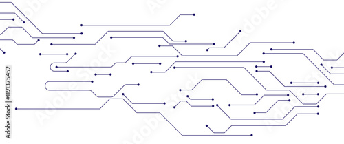 Abstract digital technology futuristic internet network speed connection white and blue background. Technology background with crossed lines and dots.
