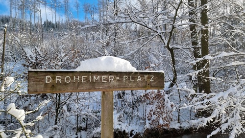 veldrom, winter landscape with snow photo