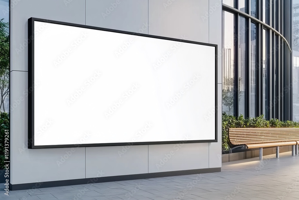 Mockup Blank billboard with copy space. Mockup Blank billboard with copy space.