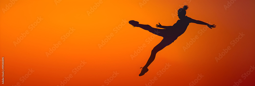 Euphoric Leap: Capturing the Essence of Freedom in a Striking Silhouette Mid-Jump Euphoric Leap: Capturing the Essence of Freedom in a Striking Silhouette Mid-Jump