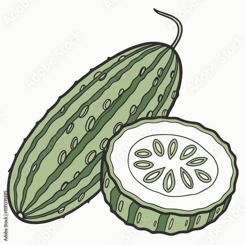 cucumber and slices