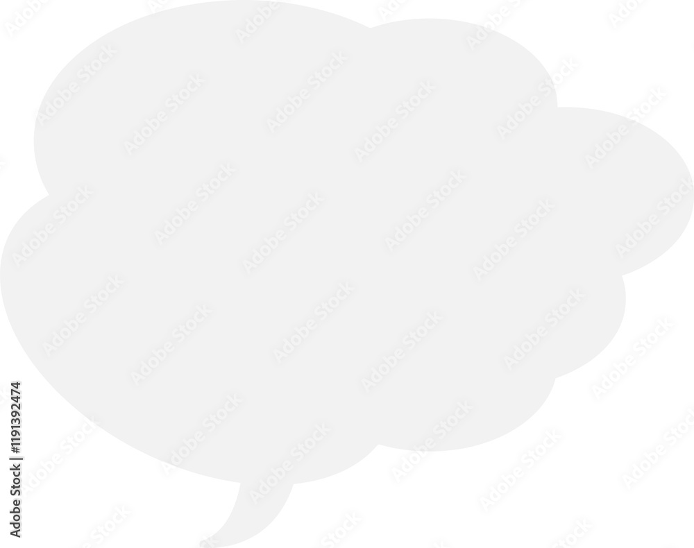 Speech bubble, round and simple. Speech bubble, round and simple.