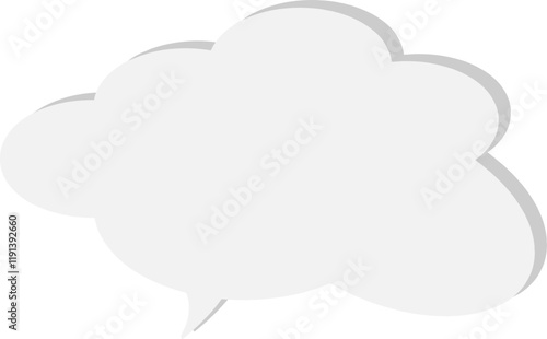 The speech bubble is voluminous.