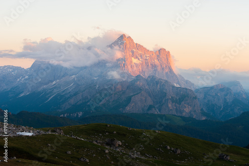 Epic Sunset in the Italian Alps