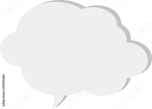 The speech bubble is voluminous.