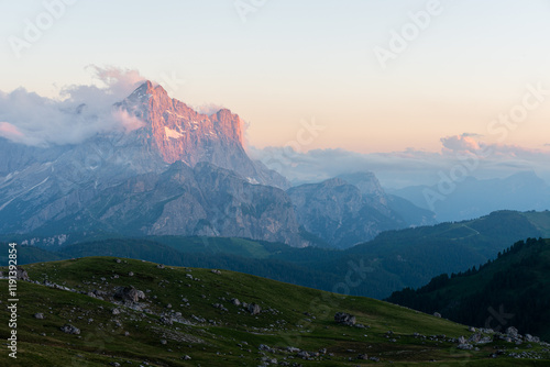 Epic Sunset in the Italian Alps
