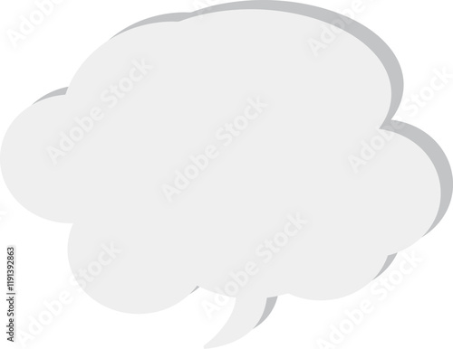 The speech bubble is voluminous.