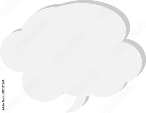 The speech bubble is voluminous.