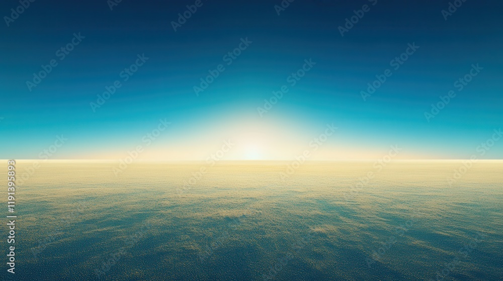 Serene Sunrise Over a Vast Expanse of Calm Water Serene Sunrise Over a Vast Expanse of Calm Water
