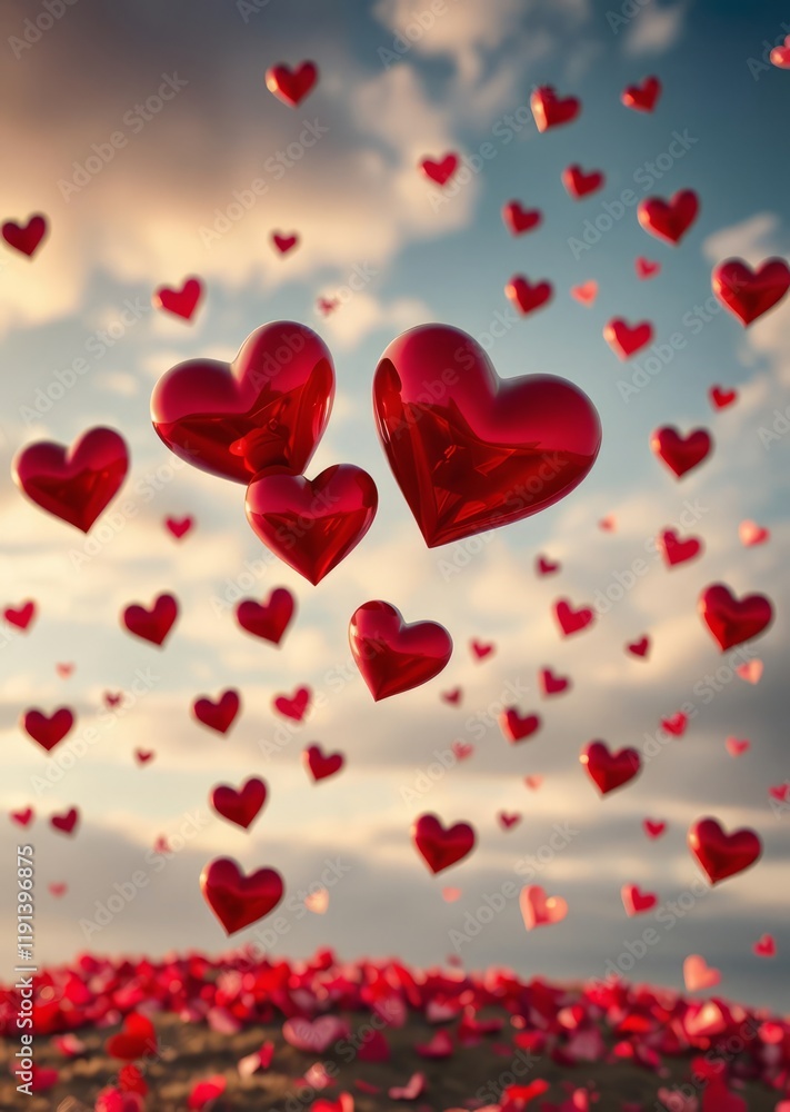 Floating hearts valentine's day background valentines love heart valentine vector romantic day holiday Floating hearts valentine's day background valentines love heart valentine vector romantic day holiday