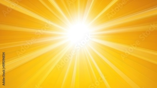 Wallpaper Mural Bright sunburst, golden rays, background, design element Torontodigital.ca