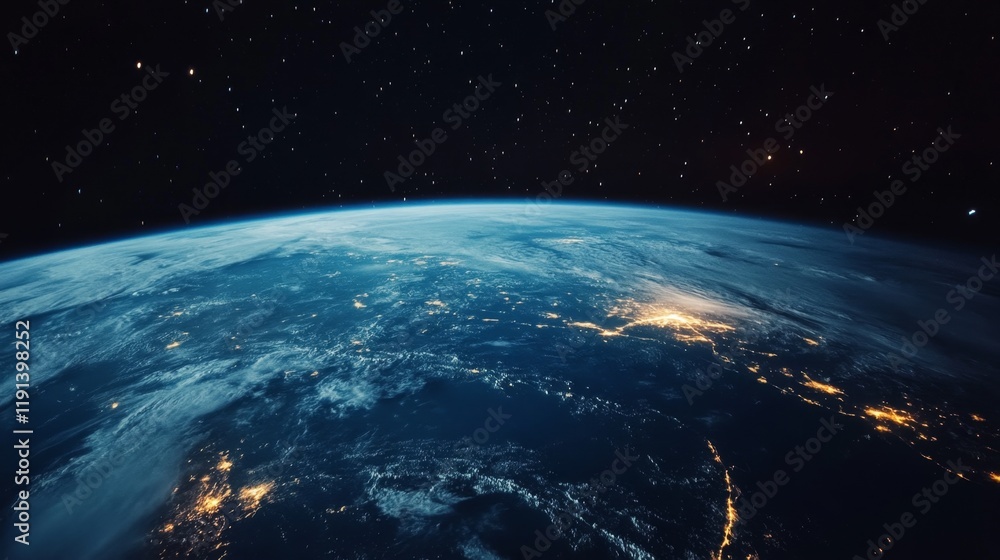 Obraz premium Earth from Space: A Stunning View of Our Planet