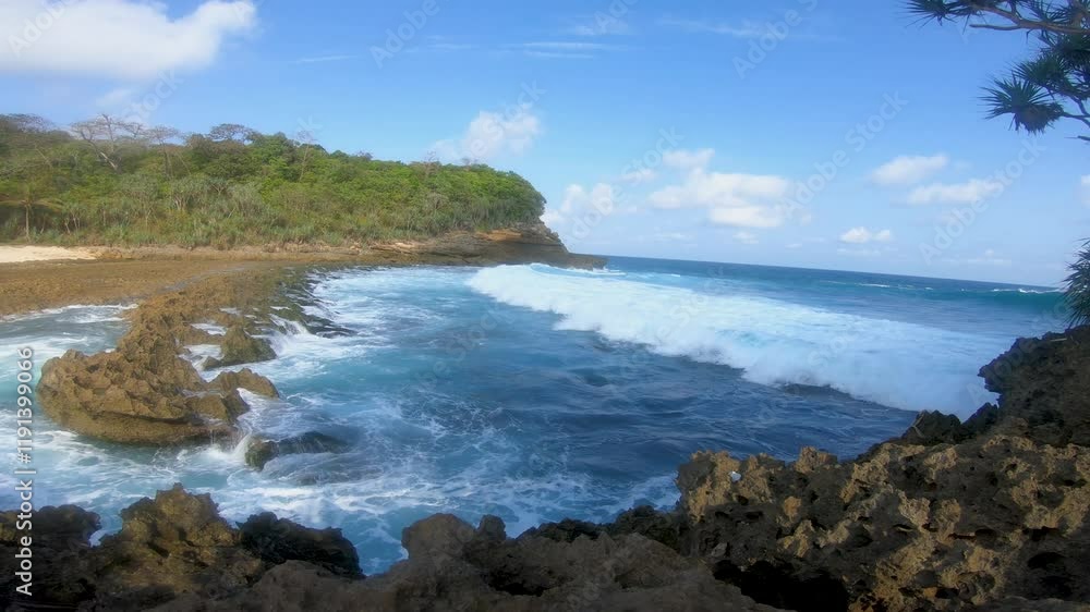 Java Sea, Ngliyep Beach, East Java, Indonesia Java Sea, Ngliyep Beach, East Java, Indonesia