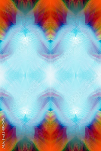 Kaleidoscope Abstract Art with Vivid Colorful Swirl Patterns Digital Painting Creative Multicolor Design for Backgrounds Wallpapers and Art Decor
