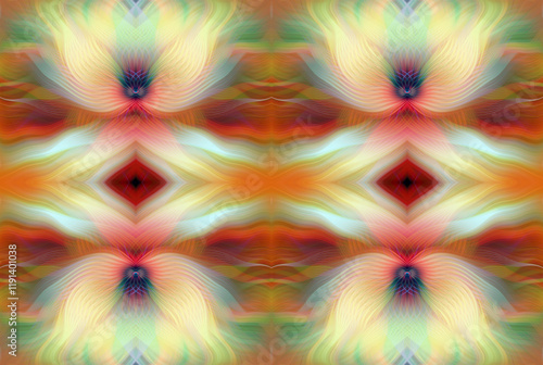 Kaleidoscope Abstract Art with Vivid Colorful Swirl Patterns Digital Painting Creative Multicolor Design for Backgrounds Wallpapers and Art Decor