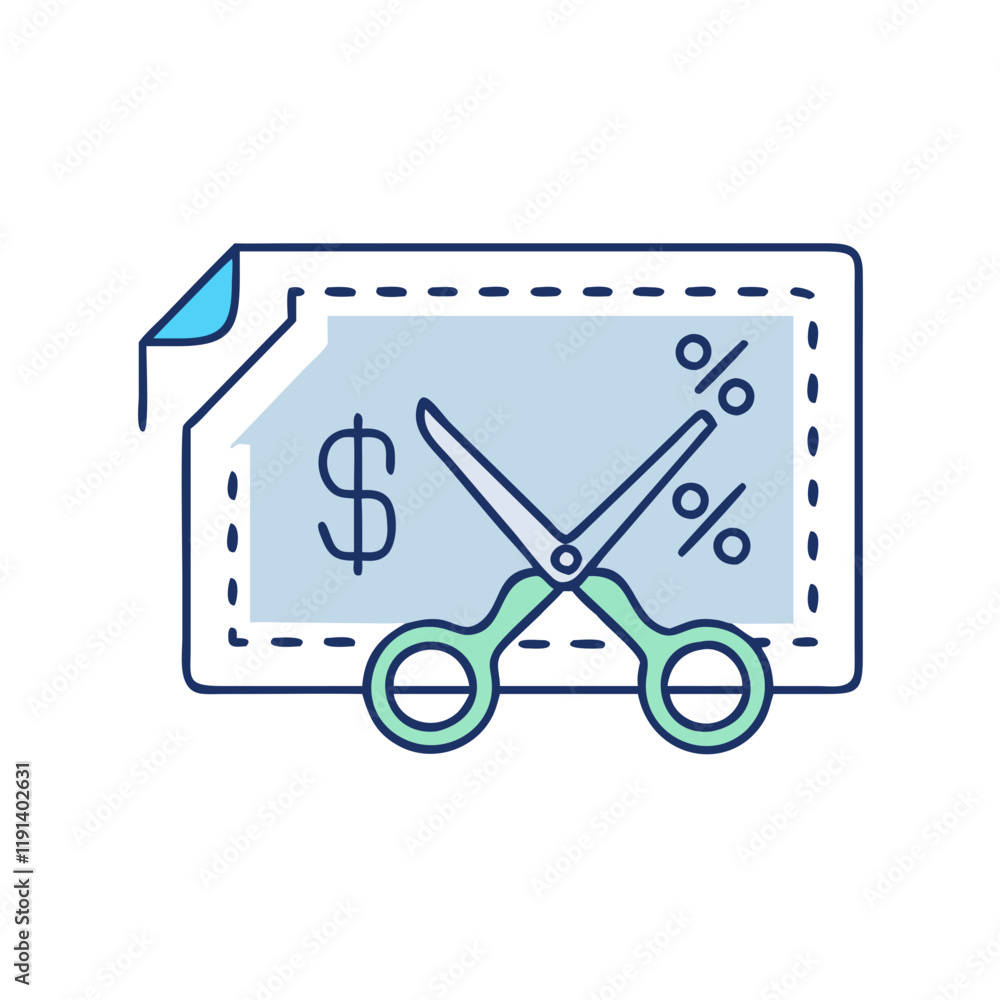 coupon with scissors vector icon, coupon with scissors vector illustration - simple illustration of coupon with scissors, perfect for logos and icons coupon with scissors coupon with scissors vector icon, coupon with scissors vector illustration - simple illustration of coupon with scissors, perfect for logos and icons coupon with scissors
