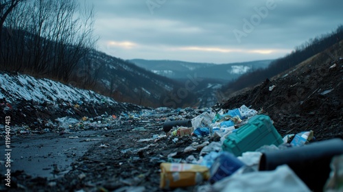 A mountain range is in the background with a road in the foreground