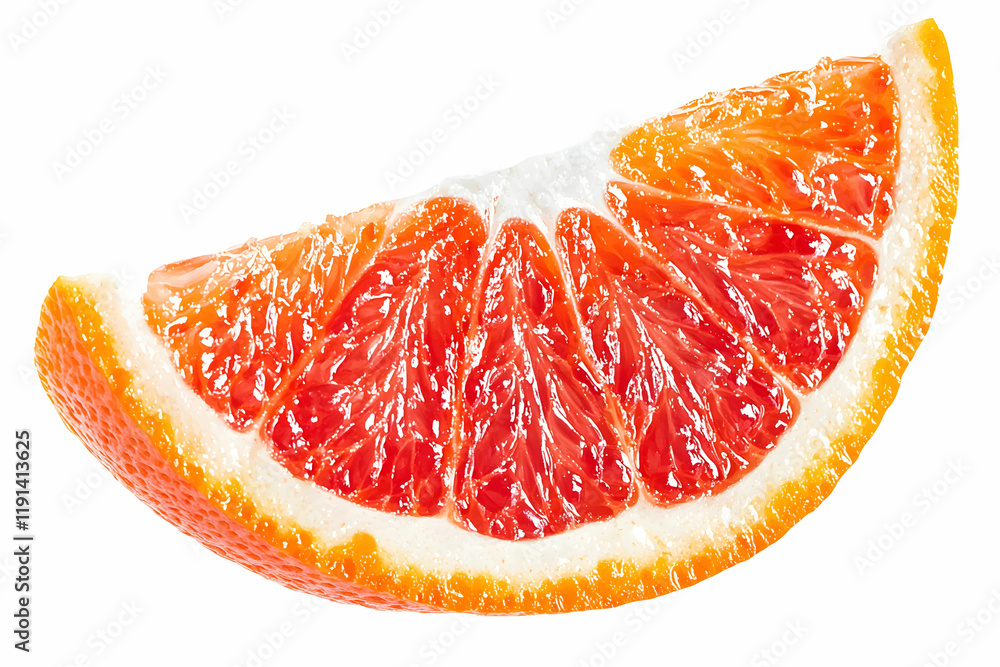 Fresh and Juicy Slice of Bright Citrus with Vibrant Orange and Red Colors Fresh and Juicy Slice of Bright Citrus with Vibrant Orange and Red Colors